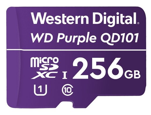 Карта памяти WD Purple SC QD101 Ultra Endurance Western Digital MicroSDHC 256ГБ, Class 10 UHS 1 (WDD256G1P0C)