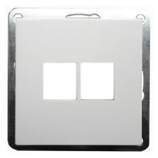 Накладка с суппортом розетки БЕЗ механизма LK60, белый (866204-0)