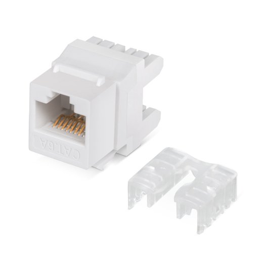 Вставка Keystone Jack RJ-45 CABEUS KJ-RJ45-Cat.6A-180 (7654c)