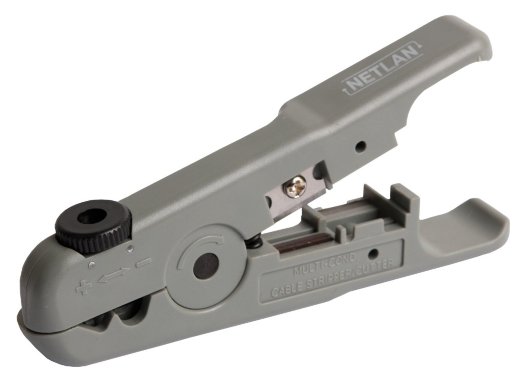 Инструмент для зачистки и обрезки плоских и круглых кабелей NETLAN EC-CI-229W