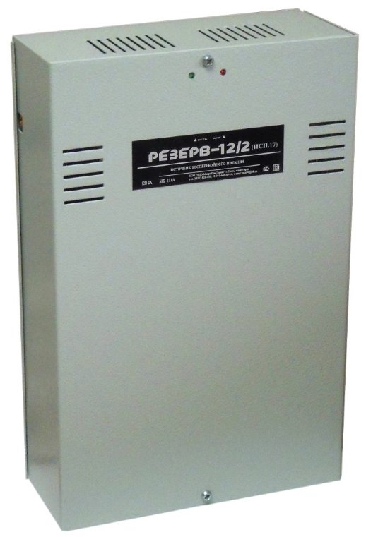 Источник вторичного электропитания резервированный МикроКомСервис Резерв 12/2 (исп.17)