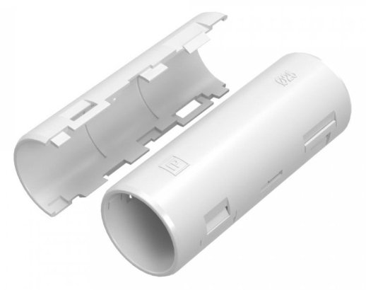 Муфта разборная D=25 белая (PR13.0419)