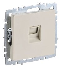 Розетка RJ45 РК10-БрКр кат.5E бежевый BRITE (BR-K10-1-K10)