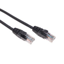 Патч-корд U/UTP, CAT 5e, RJ45-RJ45, 26AWG, LSZH, черный, 0,5м REXANT (02-0102-05)