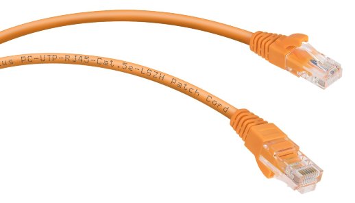 Патч-корд медный CABEUS PC-UTP-RJ45-Cat.5e-5m-OR-LSZH (9525c)