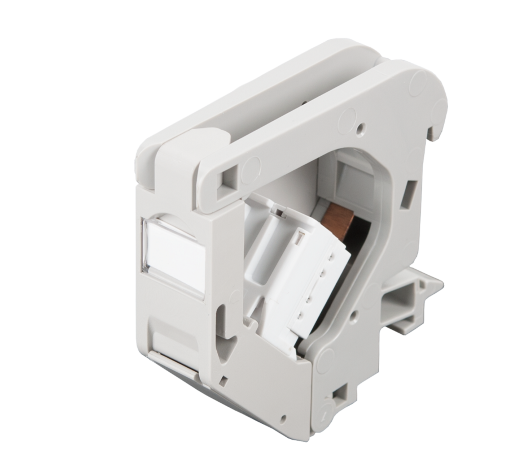 Корпус розетки с креплением под DIN-рейку, на 1 порт NIKOMAX NMC-MB1P-DR-GY