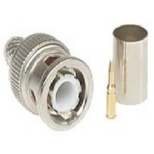 Разъем под коаксиальный кабель вилка Прочие зарубежные BNC RG-6U (штекер), обжимной