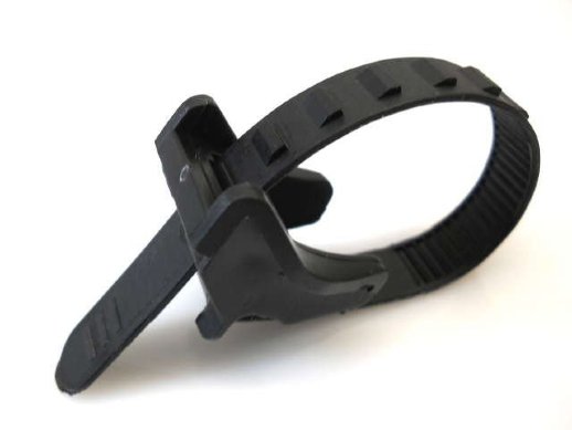 Крепление Rexant Подвес для крепления кабеля к тросу 160х12 мм, черный (упак. 100 шт) REXANT (07-2160)