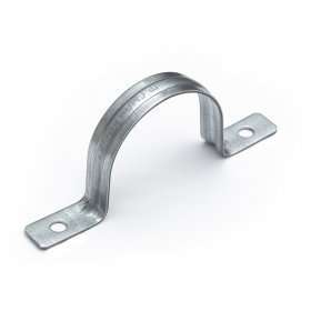 Скоба металлическая двухлапковая усиленная противопожарная СМДУ d48-50 мм отв. d 6,5 мм (50 шт) (PR13.02442)