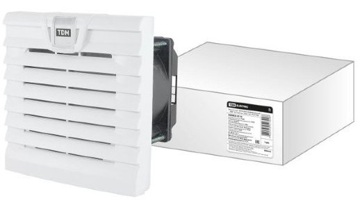 Вентилятор с фильтром универсальный TDM ЕLECTRIC Вентилятор ВФУ 230В, 12Вт, IP54 (SQ0832-0110)