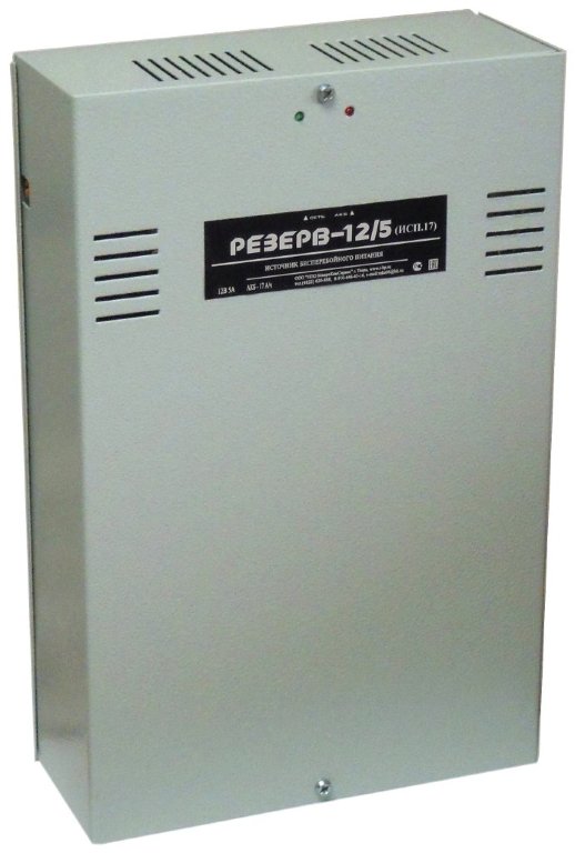 Источник вторичного электропитания резервированный МикроКомСервис Резерв 12/5 (исп.17)