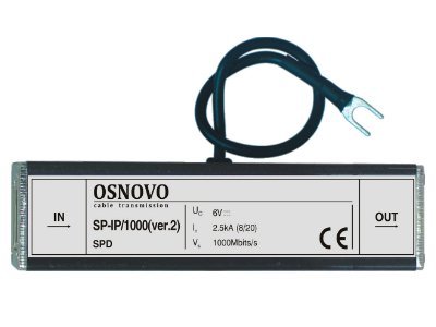 Устройство грозозащиты цепей Ethernet OSNOVO SP-IP/100(ver2)