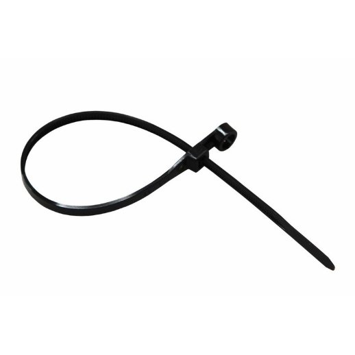 Кабельная стяжка (хомут) нейлоновая, неоткрываемая Rexant Хомут-стяжкa нейлоновая под винт 100x3,6 мм, черный (уп 100 шт) (07105)