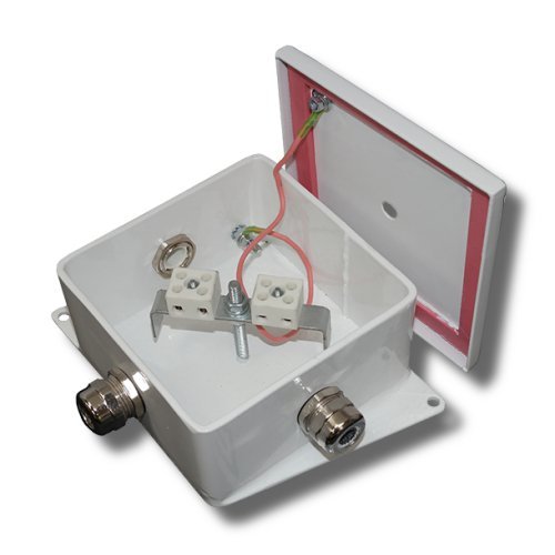 Коробка монтажная огнестойкая Гефест КМ-О (4к*6,0)-IP66-120х120, два ввода