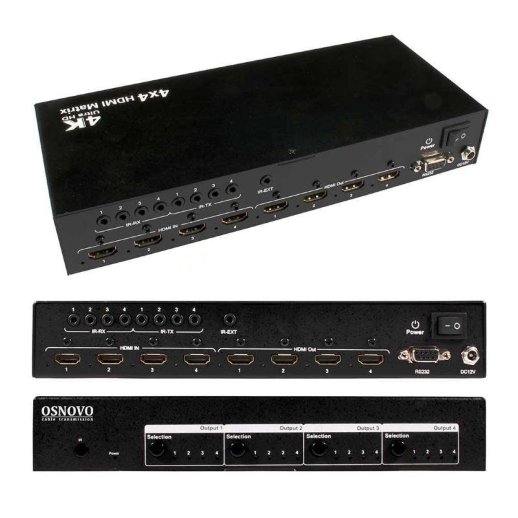 Матричный коммутатор HDMI OSNOVO MX-Hi404/1