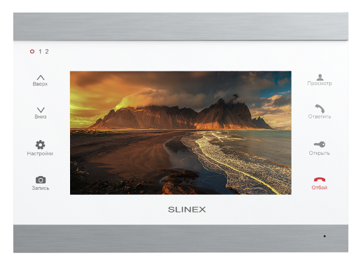 Цветной видеодомофон SLINEX SL-07IPHD (Silver+White)