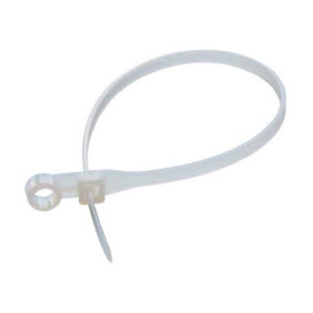 Кабельная стяжка (хомут) нейлоновая, неоткрываемая Rexant Хомут-стяжкa нейлоновая под винт 150x3,6 мм, белая (уп 100 шт) (07-0154)