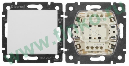 Переключатель Valena на 2 направления, 1кл., белый (774205)