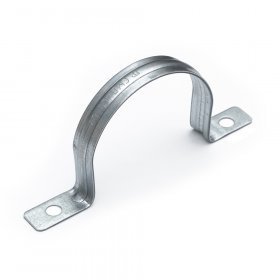 Скоба металлическая двухлапковая усиленная противопожарная СМДУ d60-63 мм отв. d 6,5 мм (50 шт) (PR13.02443)