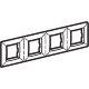 Рамка четырехместная, Brava ДКС Рамка на 2+2+2+2 модуля (четырехместная), сл. кость (75014O)