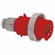 Вилка кабельная 32A, 5р(3P+N+PE), 6h, 400V, IP67 (21241)