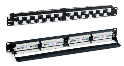 Патч-панель 19" Hyperline PP2A-19-24S-8P8C-C5E-110