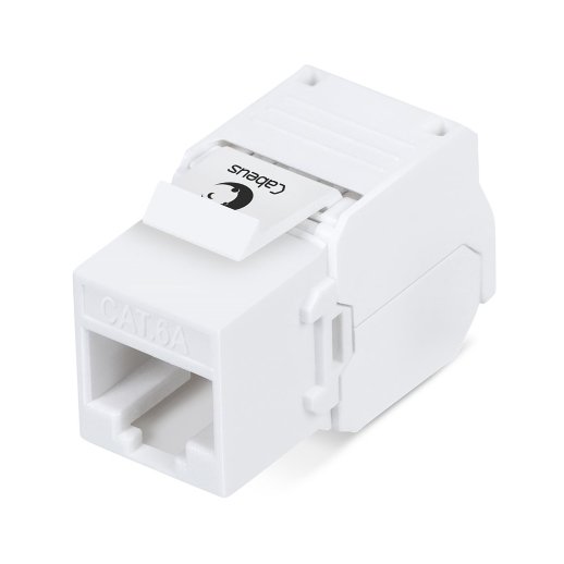 Вставка Keystone Jack RJ-45 CABEUS KJ-RJ45-Cat.6A-180-Toolless (7964c)