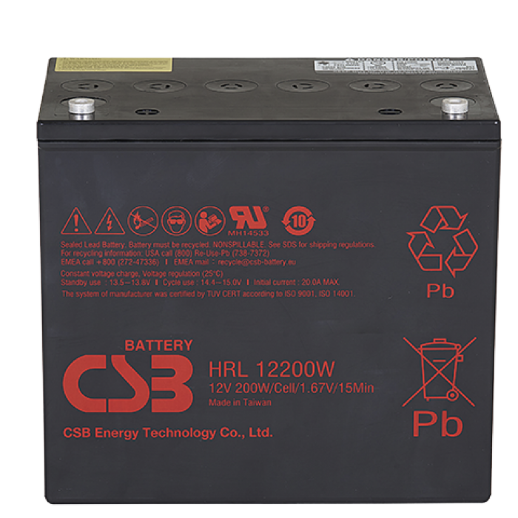 Аккумулятор герметичный свинцово-кислотный CSB CSB HRL 12200W FR