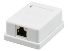 Розетка настенная RJ-45, 8P8C, Cat.5e, 1 порт FTP (10-0354)