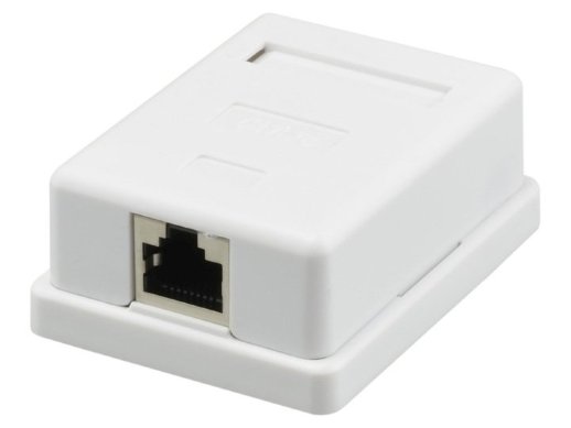 Компьютерная розетка SUPRLAN Розетка настенная RJ-45, 8P8C, Cat.5e, 1 порт FTP (10-0354)