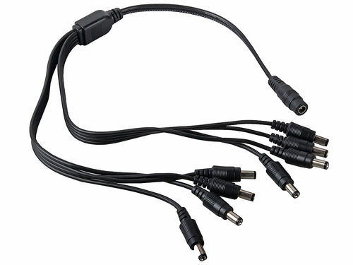 Разветвитель питания 1 на 8 Optimus Разъем питания DCx2.1 (1/8)