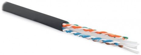 Кабель «витая пара» (LAN) для структурированных систем связи Hyperline UUTP4-C6-S23-OUT-LSZH-BK-500