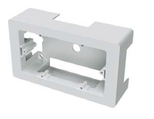 Каркас в сборе с рамкой ДКС Каркас в сборе с рамкой под 4 модуля Viva белый (10245)