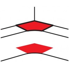 Угол внутренний для короба DLP 65x195/220, 3 секции (010658)