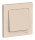 Выключатель 1-кл AtlasDesign, в сборе, бежевый (ATN000212)