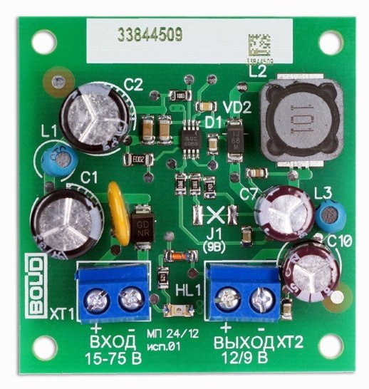 Модуль преобразователя Болид МП 24/12В исп. 01