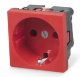 Розетка 2к+3, 45х45 мм, красная (147102 RD) Simply Connect Розетка 2к+3, 45х45 мм, красная (147102 RD)