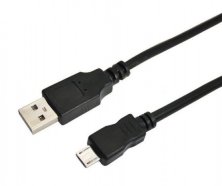 Кабель USB (шт. micro USB - шт. USB A) 1.8 метра, черный REXANT (18-1164-2)