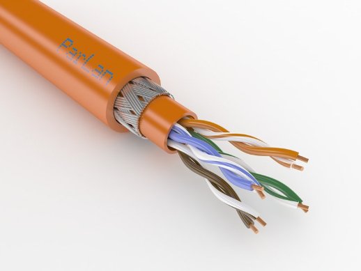 Кабель «витая пара» (LAN) в броне Паритет ParLan ARM PS U/UTP Cat5e ZH нг(А)-FRHF 4х2x0,52