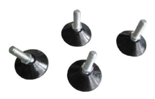 Регулируемая опора (ножка) ITK LF-80, резьба М12 80х34 мм (черная)