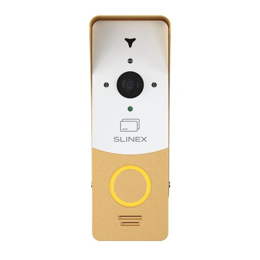 Вызывная панель цветная накладная SLINEX ML-20CRHD (золото+белый)