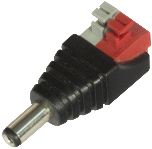 Разъем питания вилка Прочие зарубежные Разъем питания DCx2.1 (штекер) клеммная колодка, самозажим