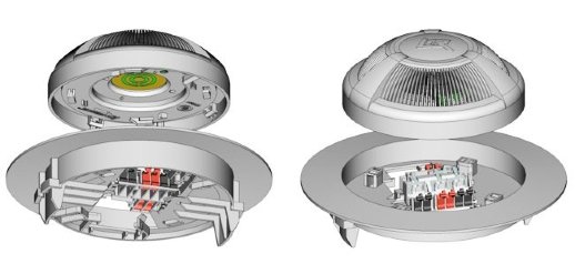 Извещатель пожарный дымовой оптико-электронный точечный Рубеж ИП 212-87 для подвесного потолка