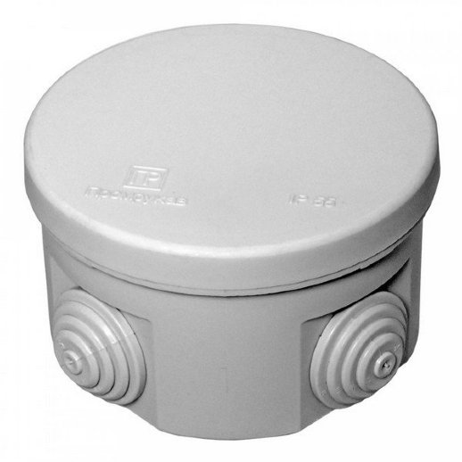 Коробка распределительная 80х50 для о/п безгалогенная (HF) (40-0125)