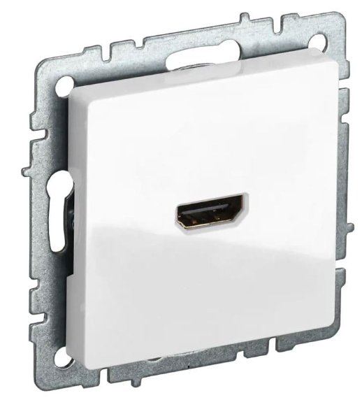 Розетка HDMI РHDMI-0-БрБ белая BRITE (BR-H10-K01)