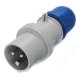Вилка кабельная IP44 32A 2P+E 230V (DIS2133233)