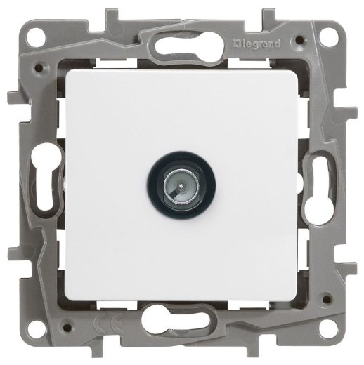 Розетка LegranD Розетка TV оконечная 5 дБ ETIKA, белая (672265)