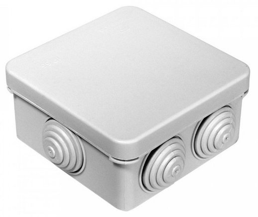 Коробка распределительная 80х80х40 для о/п безгалогенная (HF) (40-0215)