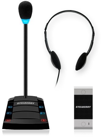 Устройство переговорное клиент-кассир, дуплексное STELBERRY S-401