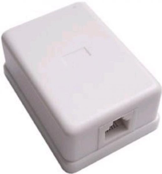 Розетка Прочие зарубежные RJ-11-1 розетка, 1 выход (6Р4С)